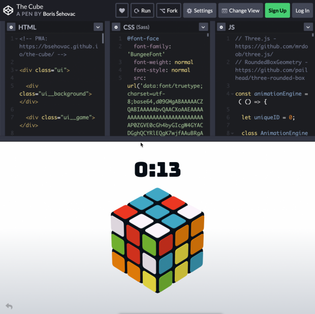 The Cube. (Screenshot: t3n)