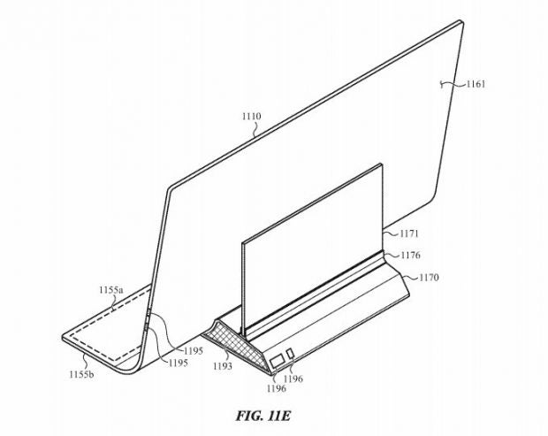 iMac Patentskizze von hinten. (Skizze: USPTO)