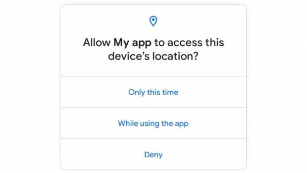 Mit Android 11 führt Google unter anderem eine stärkere Kontrolle beim Teilen der Ortsdaten ein. (Screenshot: Google)