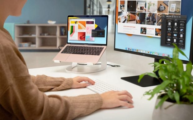 Notebook-Ständer sind am Arbeitsplatz Gold wert. (Foto: Twelve South)