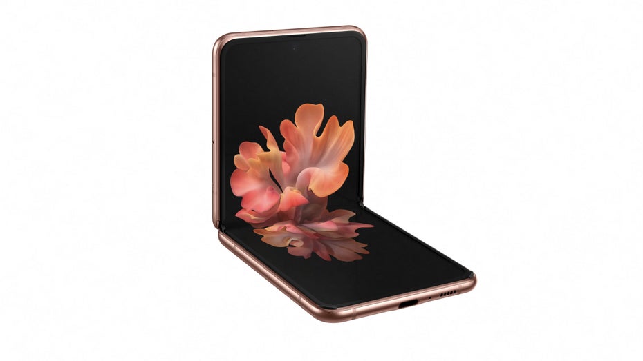 Das Samsung Galaxy Z Flip 5G in Mystic Bronze. (Foto: Samsung)