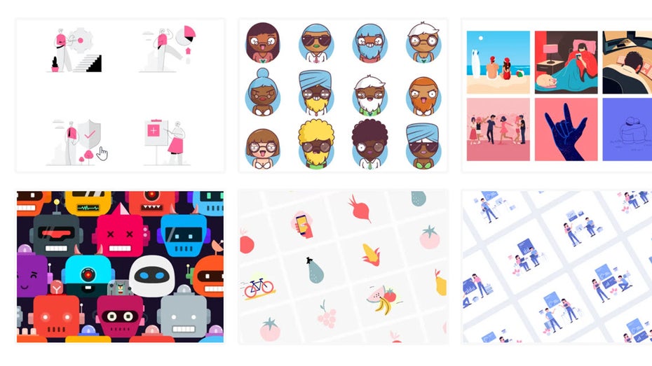 Webdesign: Free Illustrations ist eine zentrale Anlaufstelle für kostenlose Grafiken