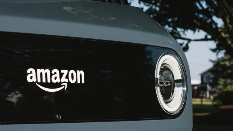 E-Van: Amazon-Lieferwagen von Rivian. (Bild: Amazon) Fabrikgelände gesucht: Rivian will in Europa E-Vans für Amazon herstellen