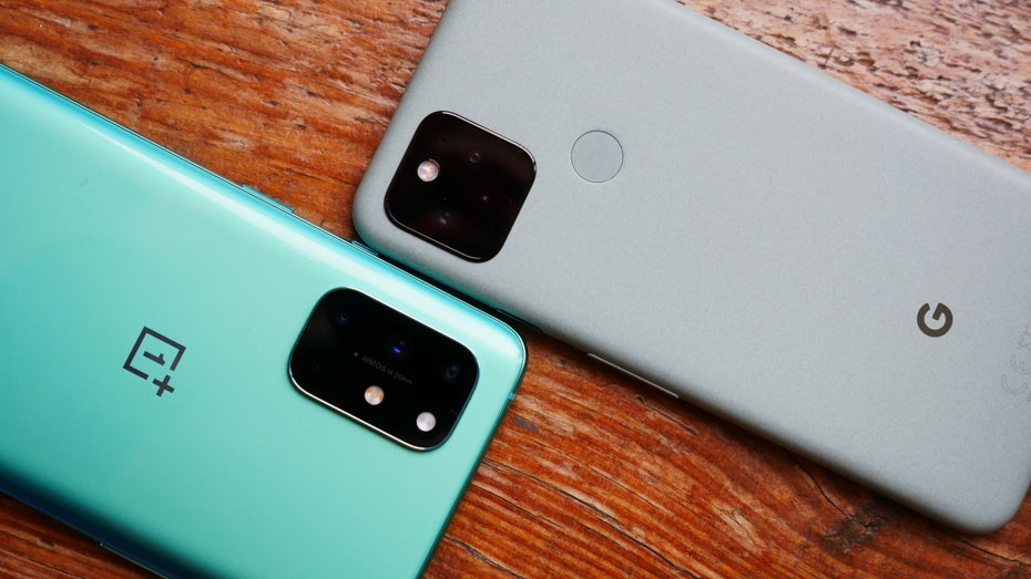 Oneplus 8T vs. Pixel 5. (Foto: t3n)