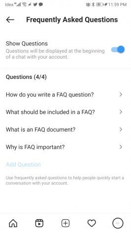 Instagram FAQ Auto-Answer