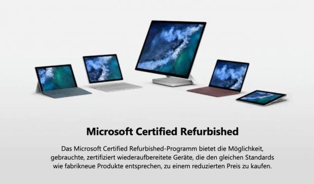 Refurbished: Microsoft verkauft erstmals gebrauchte Surface-Geräte in