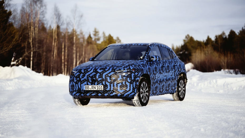 Mercedes EQA im Wintertest. (Foto: Daimler AG)