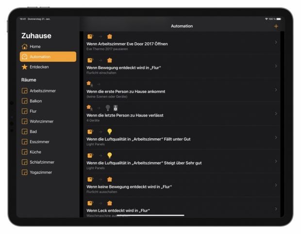 Homekit im Test: Automationen