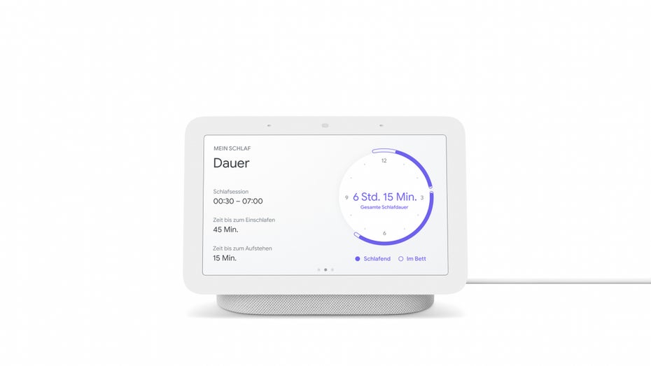Google Nest Hub 2021 – Screenshots der Schlafanalyse. (Bild: Google)
