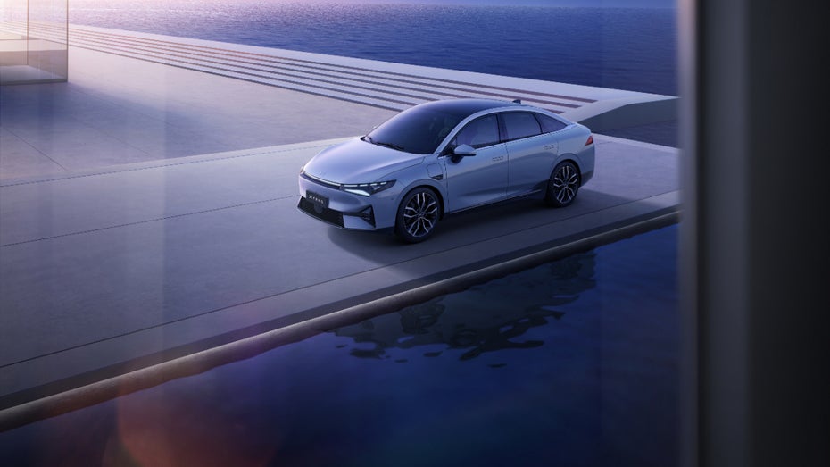 Xpeng stellt den P5 am 19. April 2021 in Shanghai vor. (Bild: Xpeng Motors)