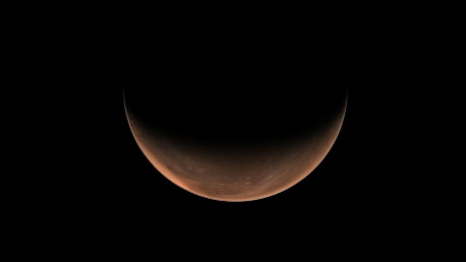 Tianwen-1 schickt nicht nur Bilder aus weiter Entfernung … (Foto: CNSA)