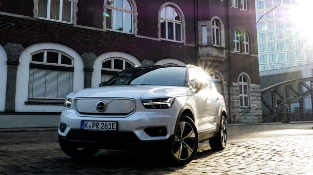 Auto Schlüsselanhänger Für Volvo XC40 Recharge Pure Electric 2021-2024 – Mit Logo, Personalisiert & Stylisch