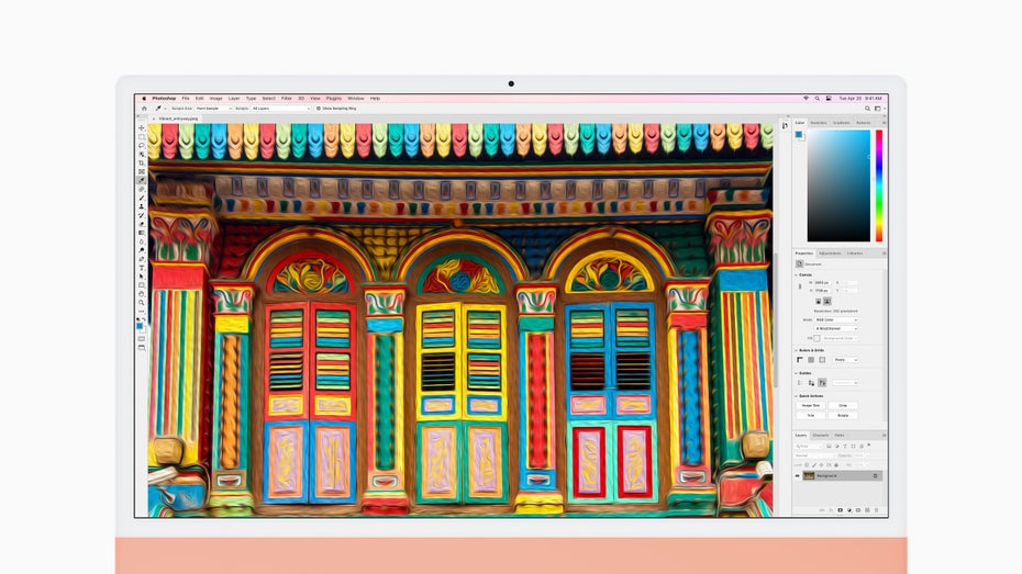 iMac 24 in orange. (Bild: Apple)