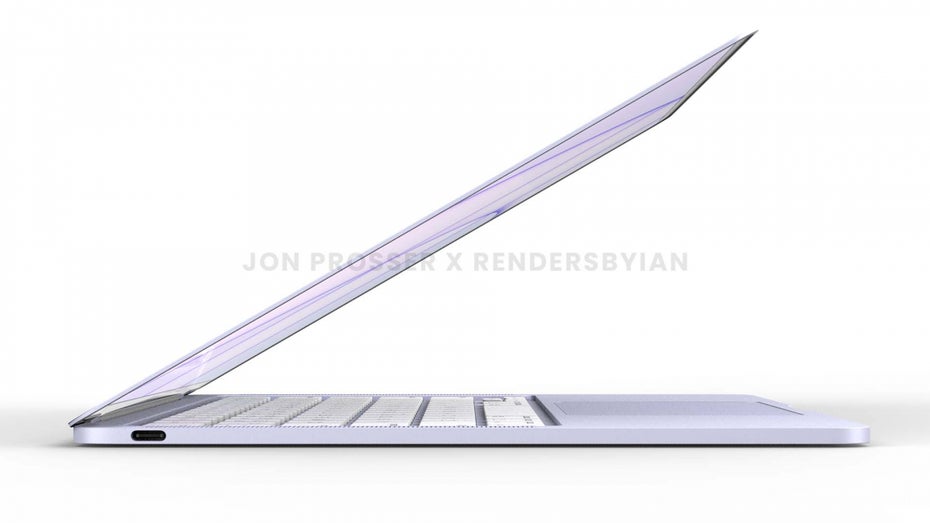 Renderbild des Macbook 2021. (Bild: John Prosser, Ian Zelbo)