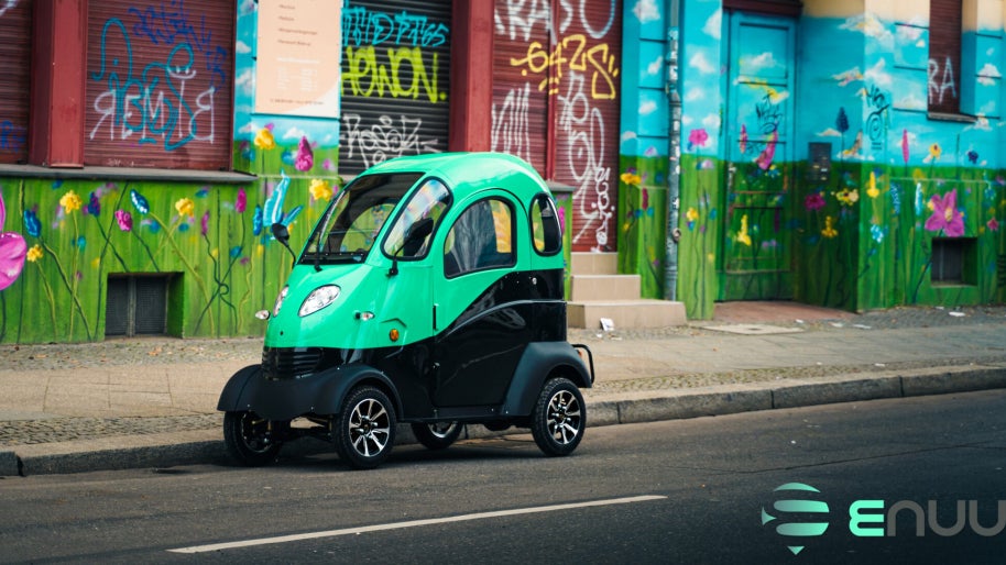 Der E-Pod von Enuu bevölkert neuerdings Berlin. Zum Start ist die erste Stunde frei. (Foto: Enuu)