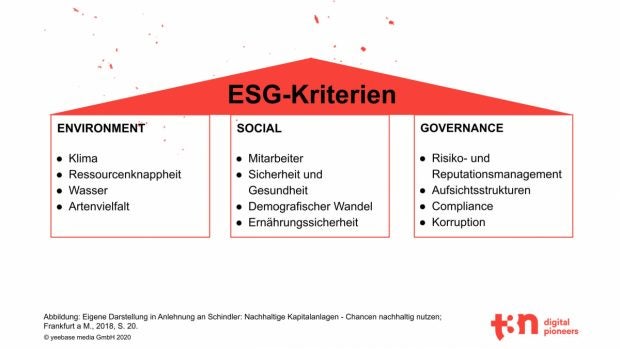 Wofür stehen die ESG-Kriterien? (Abbildung: t3n)