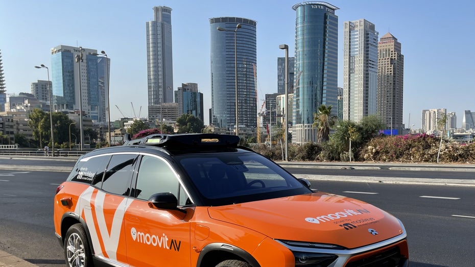 Das Moovit-AV-Robotaxi in Tel Aviv. (Foto: Intel Mobileye)