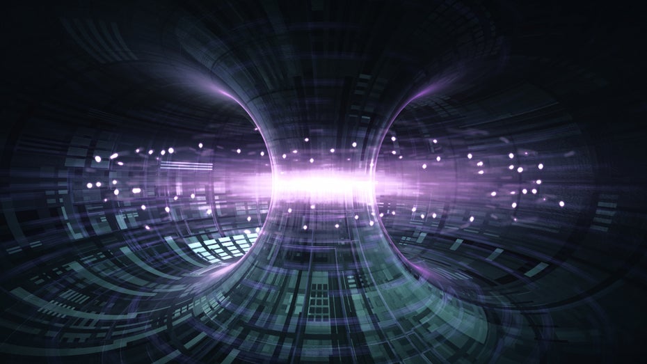 Grafische Darstellung einer Kernfusion. (Foto: Shutterstock) JET-Experimente: Durchbruch bei der Fusionsenergie