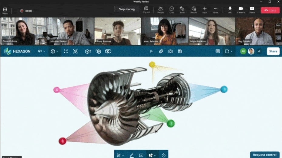 Live-Share in Microsoft Teams. (Screenshot: Microsoft/t3n) Microsoft Teams bekommt Live-Share und mehr neue Funktionen