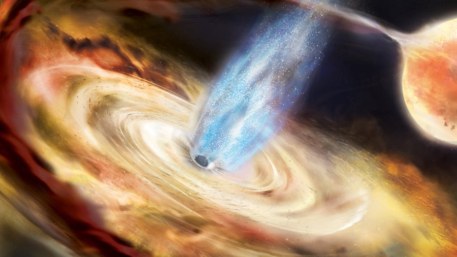 So gespenstisch klingt ein schwarzes Loch, das einen Stern verschlingt
