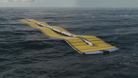Schwimmendes Kraftwerk: Dieser Generator erzeugt Strom aus Wellen
