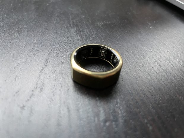 Die Sensoren des Oura-Rings befinden sich an der Innenseite. (Bild: t3n / Insa Schniedermeier)