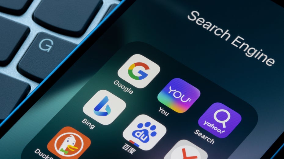 Suchmaschinen: Google und seine Alternativen. (Bild: Tada Images/Shutterstock) Suchmaschinen Apps