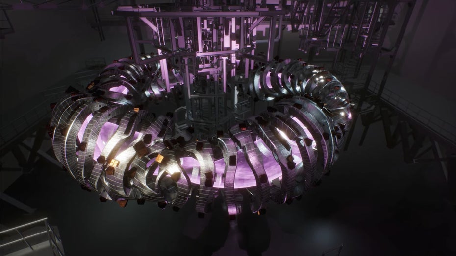 Im Stellarator wird Plasma erhitzt, um Energie zu gewinnen. (Screenshot/Youtube: t3n-Redaktion) Wie von HR Giger entworfen: Deutsches Startup Proxima Fusion baut Fusionsreaktor