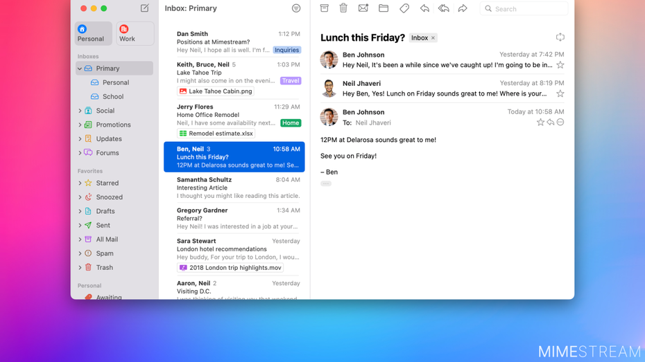 Mimestream im Test: Was kann der Gmail-Client für Mac?