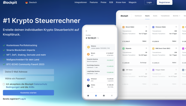 Blockpit (Screenshot: t3n)