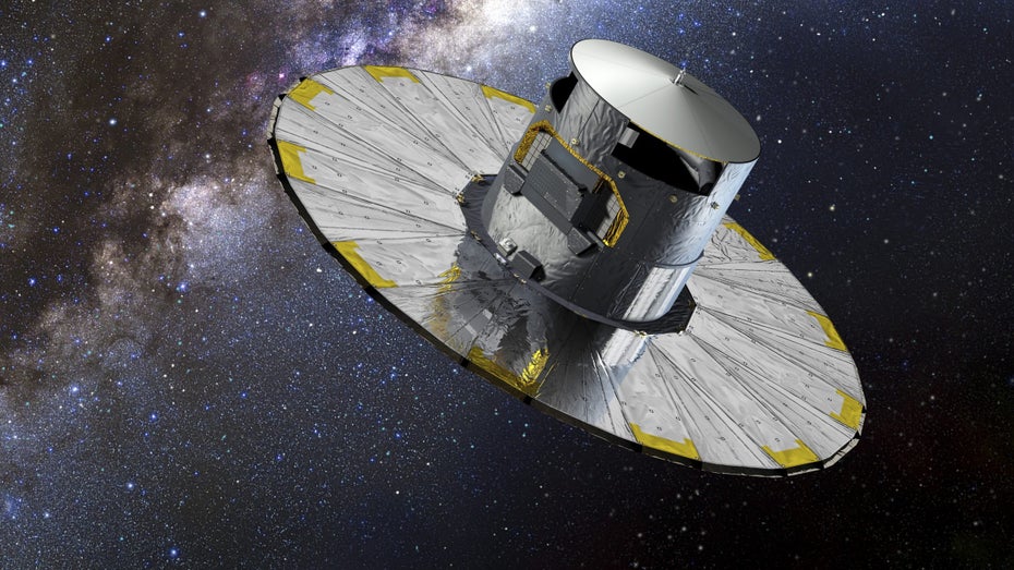 Kyu-Hyun Chae hat die Daten des Esa-Weltraumteleskops Gaia analysiert und dabei Anomalien festgestelt. (Bild: picture alliance / dpa | European Space Agency, Esa / Han) Schwerkraft-Anomalien: Physiker findet Hinweise auf „Zusammenbruch der Standardgravitation“