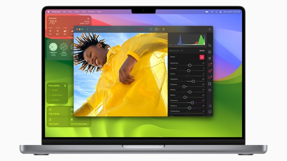 macOS Sonoma hat einige feine neue Features an Bord – hier unsere Highlights. (Bild: Apple) macOS Sonoma: Diese neuen Funktionen solltet ihr ausprobieren