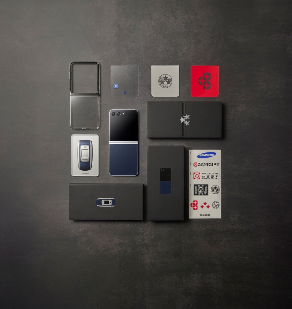 Inbox des Galaxy Z Flip 5 Retro