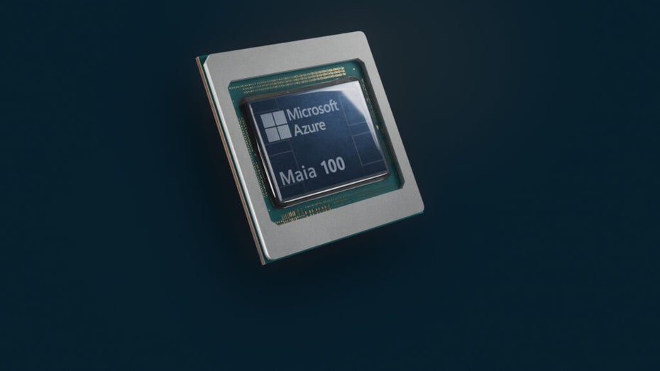 Maia-GPU: Microsoft zeigt eigenen KI-Chip. (Foto: Microsoft) Maia-GPU KI Chip Microsoft
