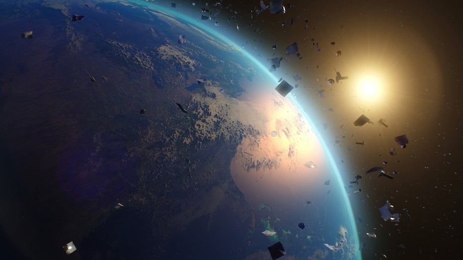 Können wir Weltraumschrott per Traktorstrahl entfernen? (Bild: Frame Stock Footage / Shutterstock) Weltraumschrott: Echter Traktorstrahl wie in Star Trek könnte das Problem lösen