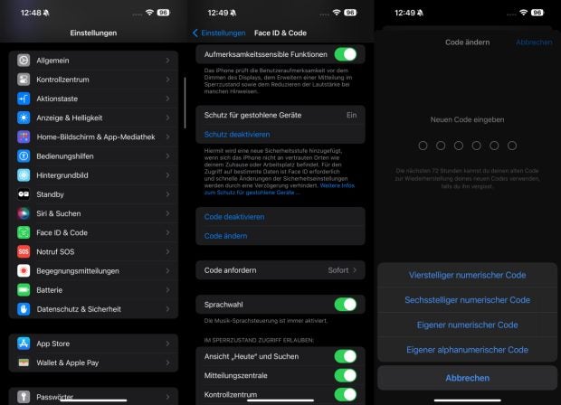 iOS 17.3: So richtest du die neue „Schutz für gestohlene Geräte ...