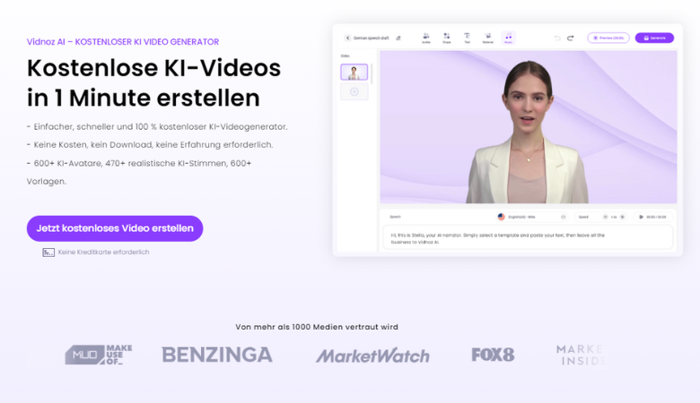 Vidnoz AI: So vereinfachst du deine Videoproduktion | t3n