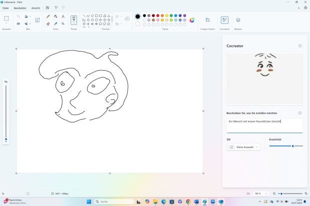 Ein Screenshot aus Windows 11.