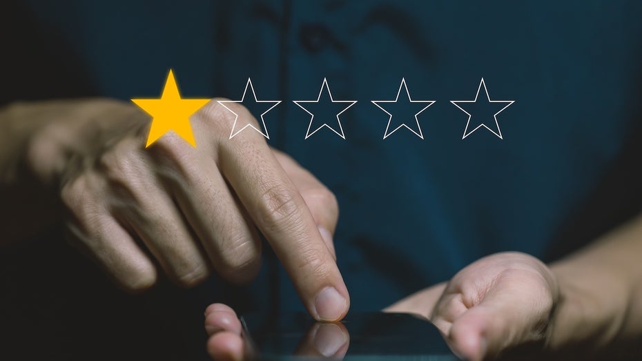 Einer von fünf Sternen: Ich will nicht das Callcenter bewerten, sondern das Management