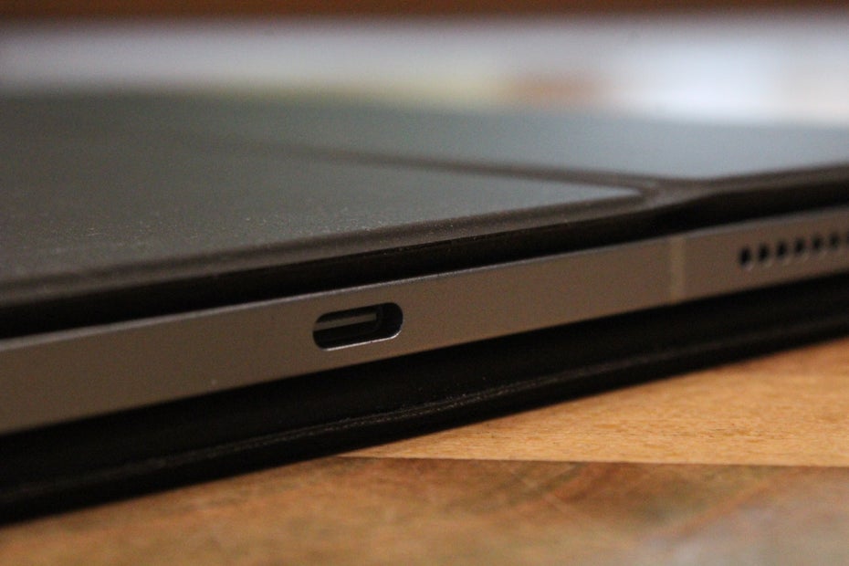 Der USB-C-Anschluss am iPad Air.