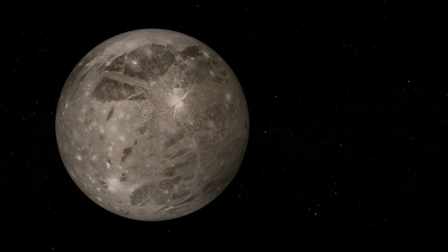Ganymed als Teilchendetektor: Jupitermond soll beim Aufspüren der Dunklen Materie helfen