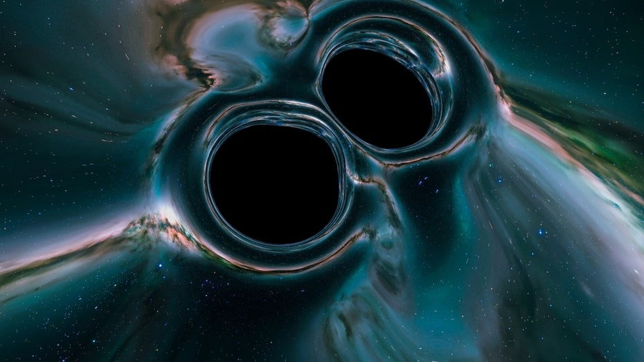 Schwarze Löcher verschmelzen