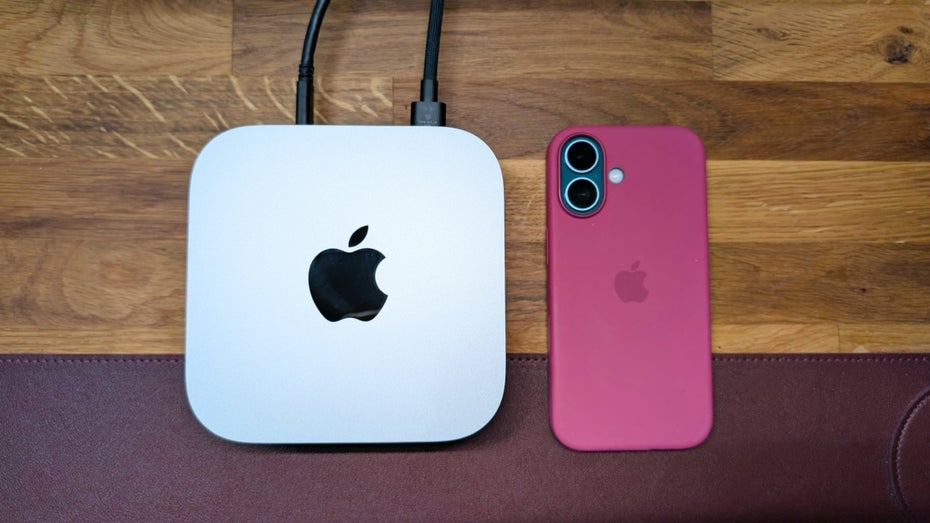 Auch auf den aktuellen Geräten wie dem iPhone 16 und dem Mac Mini M4 werden einige Funktionen hierzulande nicht laufen. (Foto: t3n) iOS 26 und macOS 26: Warum du auf diese neuen Funktionen verzichten musst