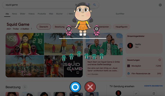 Squid Game: So spielst du das neue Google-Easter-Egg