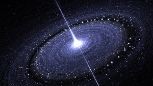 Weltraum-Spektakel: Schwarzes Loch zeigt gigantische Strahlenausbrüche