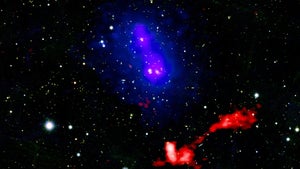 Laut Nasas Chandra-Teleskop: Diese Galaxienhaufen drohen erneut zu crashen