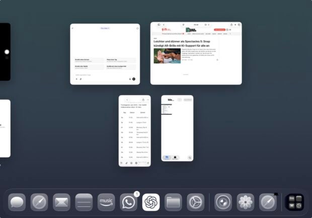 Screenshot aus iPadOS 26.