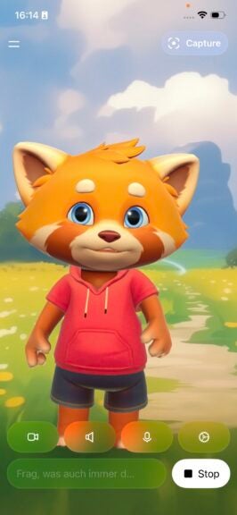 Screenshot aus der Grok-App.