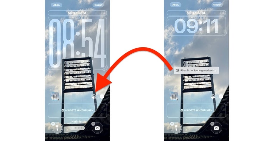 Screenshots aus dem iPhone-Betriebssystem iOS 26.