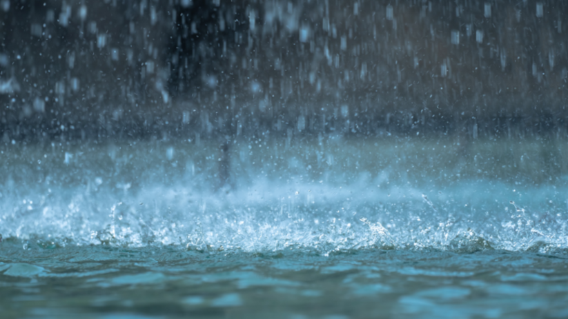 Strom aus Regentropfen